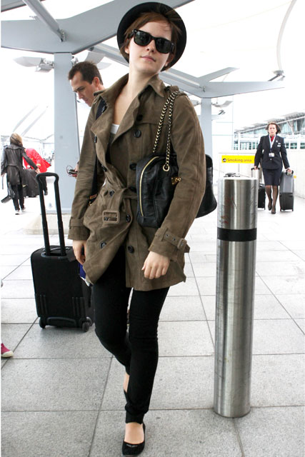 Emma Watson carrying the Carter Camera Bag in Black ImageMarie Claire
